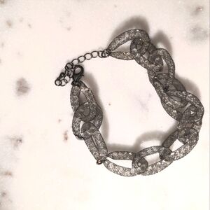 Silver Mesh chain bracelet